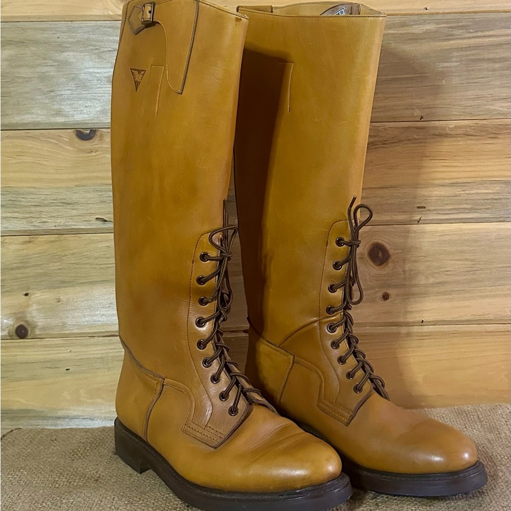 Unisex Eur Sz 45 - Butterscotch Leather Riding Boots - Docksteps - New